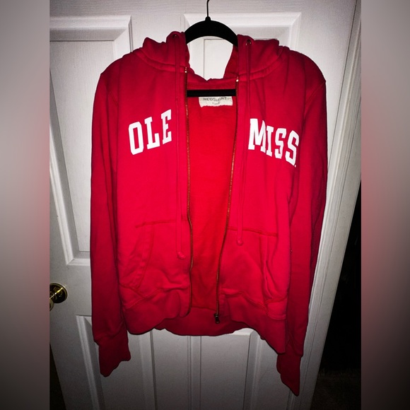 OLE MISS VINTAGE ZIP UP JACKET - TRUE RED - XL - Picture 2 of 4
